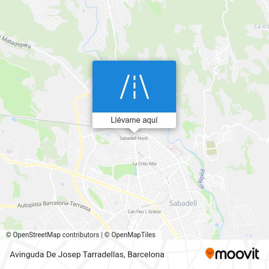 Mapa Avinguda De Josep Tarradellas