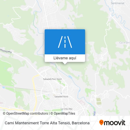 Mapa Camí Manteniment Torre Alta Tensió
