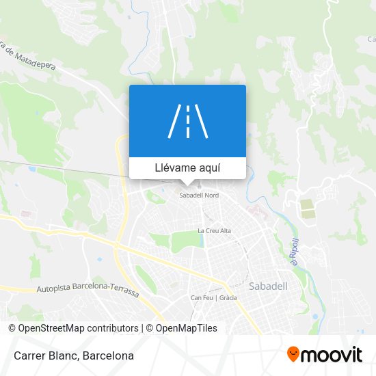 Mapa Carrer Blanc