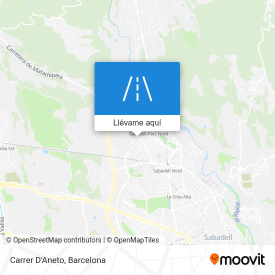 Mapa Carrer D'Aneto