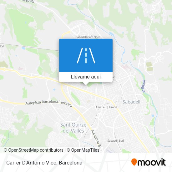 Mapa Carrer D'Antonio Vico