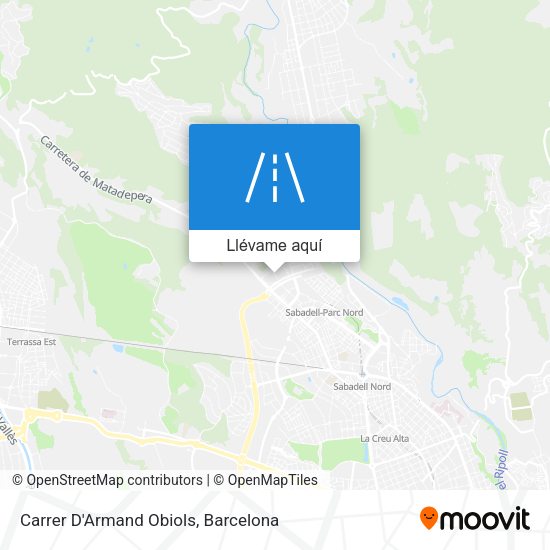 Mapa Carrer D'Armand Obiols