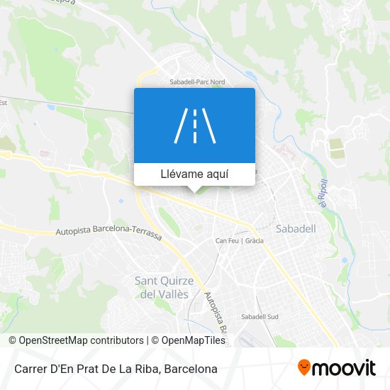 Mapa Carrer D'En Prat De La Riba