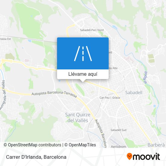 Mapa Carrer D'Irlanda