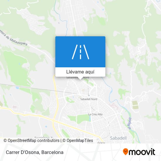 Mapa Carrer D'Osona