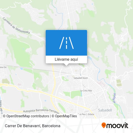 Mapa Carrer De Benavarrí