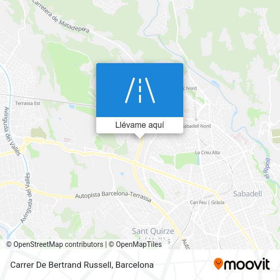 Mapa Carrer De Bertrand Russell