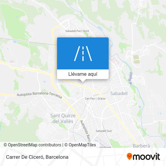 Mapa Carrer De Ciceró