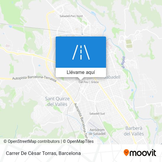 Mapa Carrer De Cèsar Torras