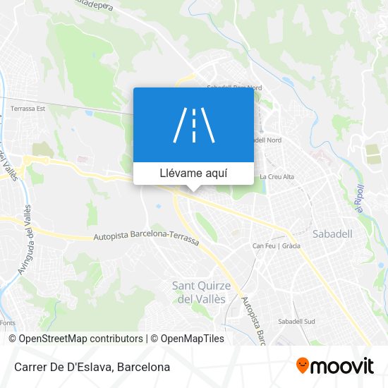 Mapa Carrer De D'Eslava