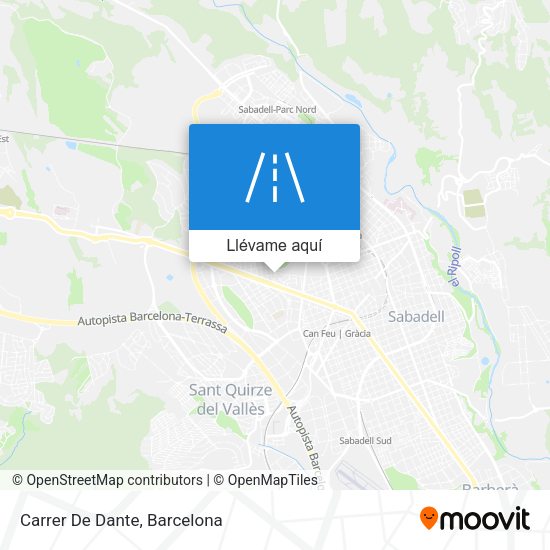 Mapa Carrer De Dante