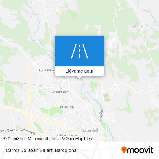 Mapa Carrer De Joan Balart