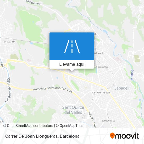 Mapa Carrer De Joan Llongueras