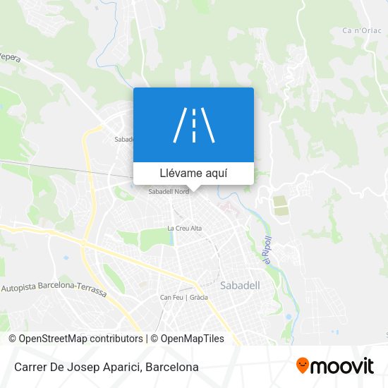 Mapa Carrer De Josep Aparici