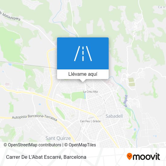 Mapa Carrer De L'Abat Escarré
