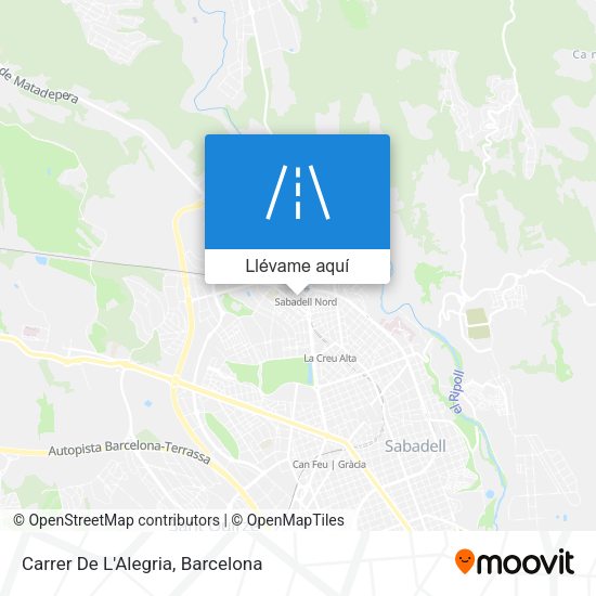 Mapa Carrer De L'Alegria
