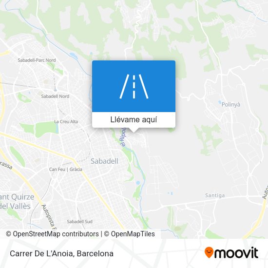 Mapa Carrer De L'Anoia