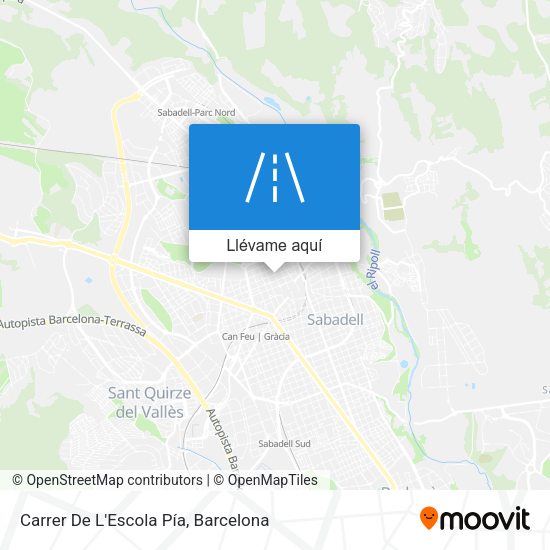 Mapa Carrer De L'Escola Pía