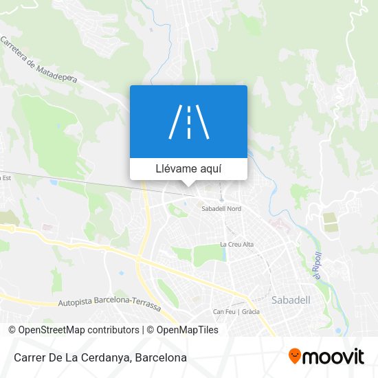Mapa Carrer De La Cerdanya