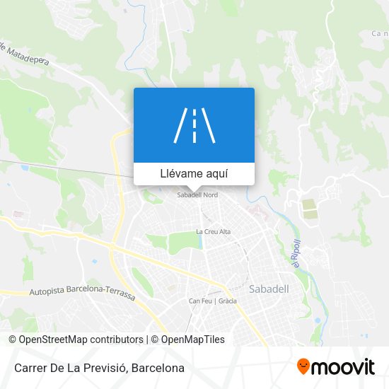 Mapa Carrer De La Previsió