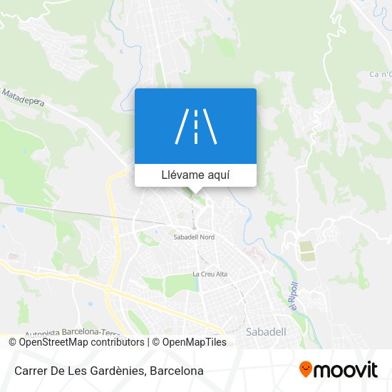 Mapa Carrer De Les Gardènies