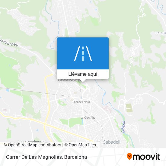 Mapa Carrer De Les Magnolies
