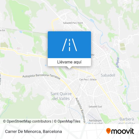 Mapa Carrer De Menorca