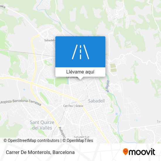Mapa Carrer De Monterols
