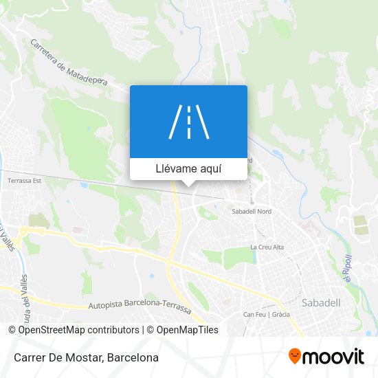 Mapa Carrer De Mostar