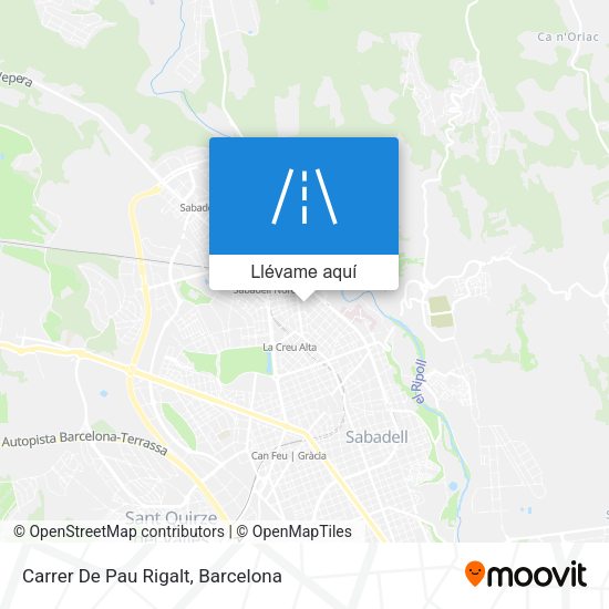 Mapa Carrer De Pau Rigalt
