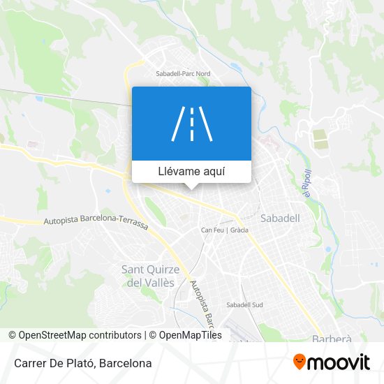 Mapa Carrer De Plató