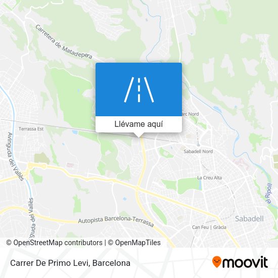 Mapa Carrer De Primo Levi
