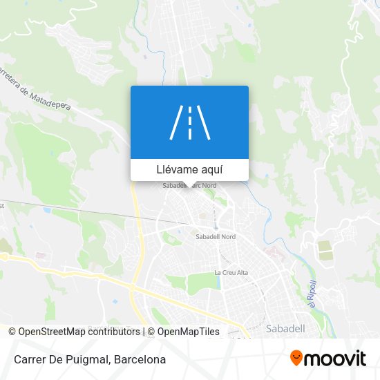 Mapa Carrer De Puigmal