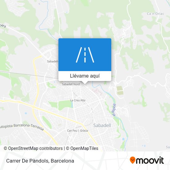 Mapa Carrer De Pàndols