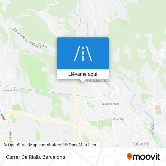 Mapa Carrer De Rialb