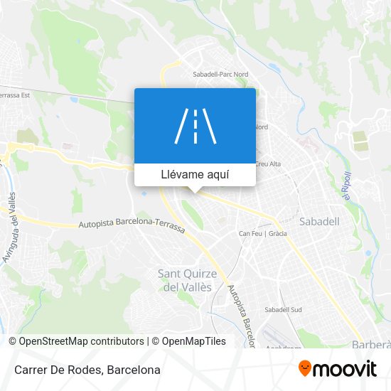 Mapa Carrer De Rodes