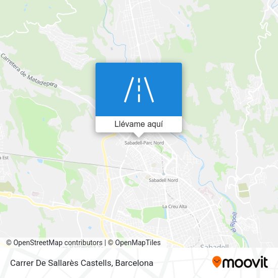 Mapa Carrer De Sallarès Castells