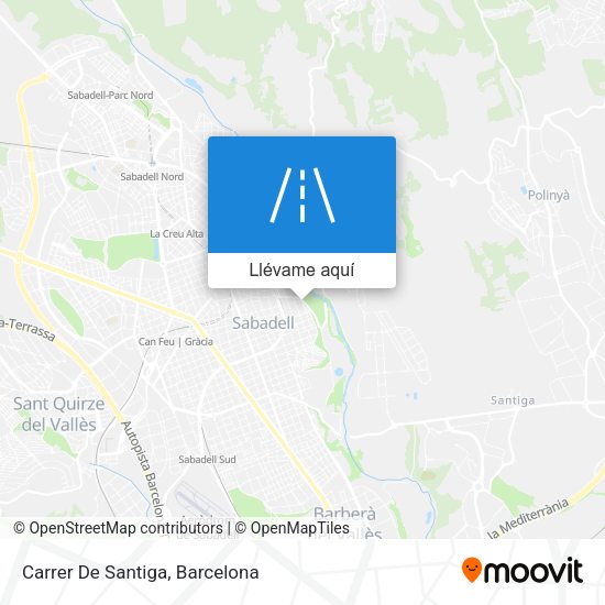 Mapa Carrer De Santiga