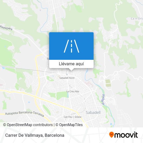 Mapa Carrer De Vallmaya