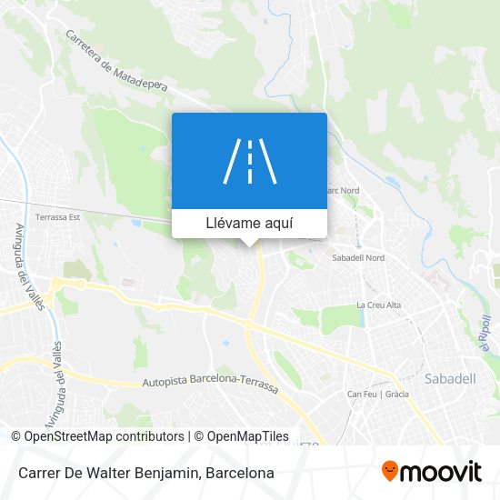Mapa Carrer De Walter Benjamin