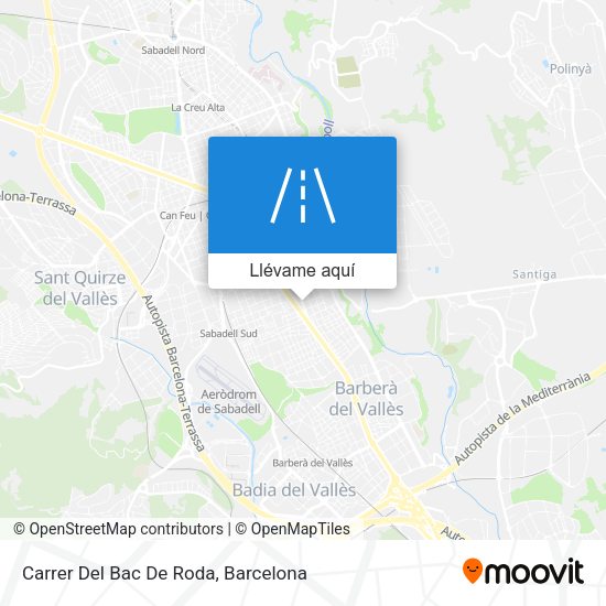 Mapa Carrer Del Bac De Roda
