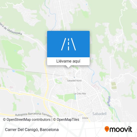 Mapa Carrer Del Canigó