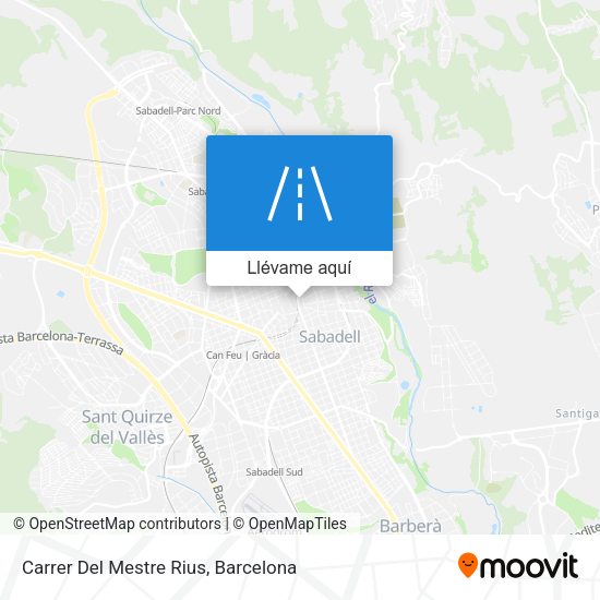 Mapa Carrer Del Mestre Rius