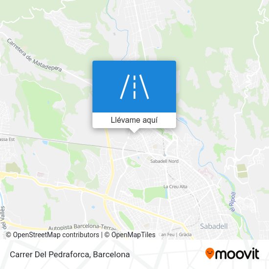 Mapa Carrer Del Pedraforca