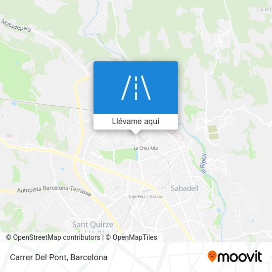 Mapa Carrer Del Pont