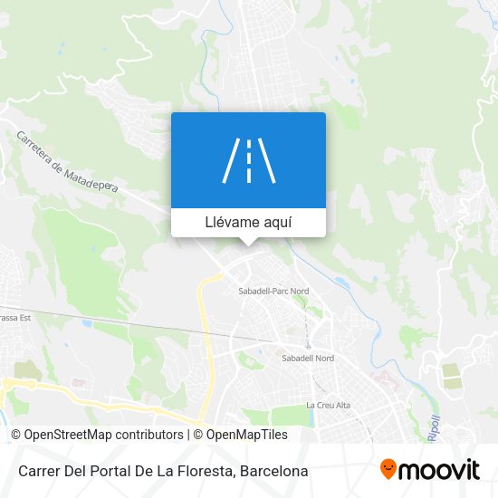 Mapa Carrer Del Portal De La Floresta