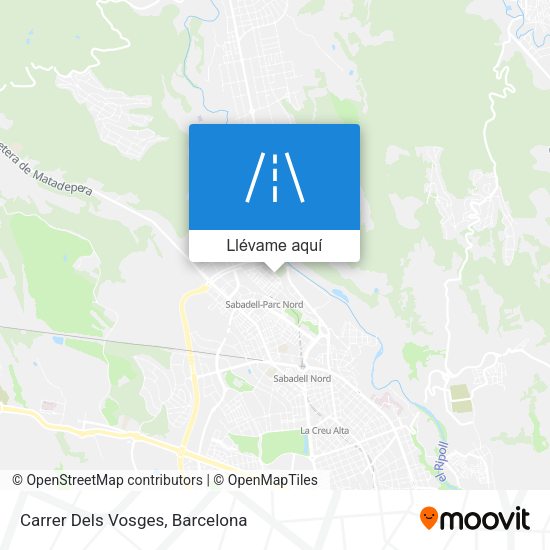 Mapa Carrer Dels Vosges