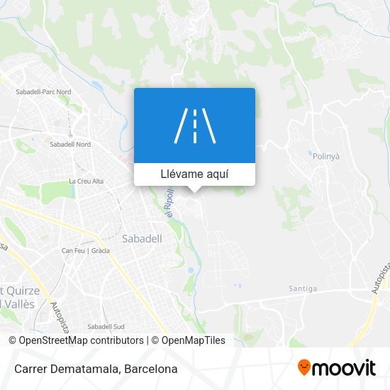 Mapa Carrer Dematamala