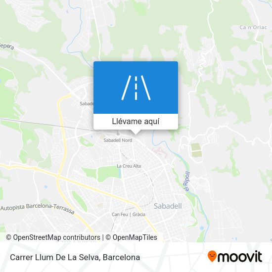 Mapa Carrer Llum De La Selva