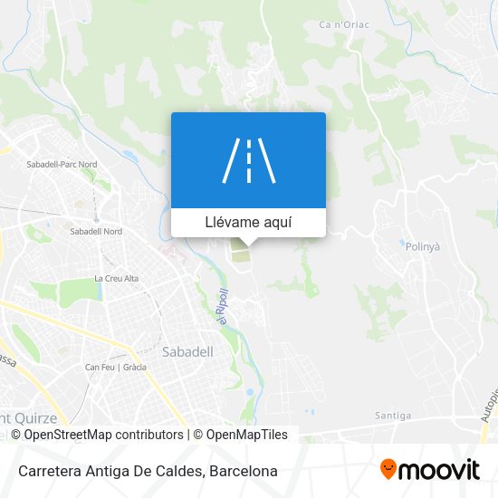 Mapa Carretera Antiga De Caldes